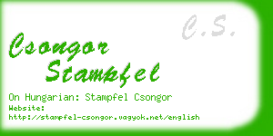 csongor stampfel business card